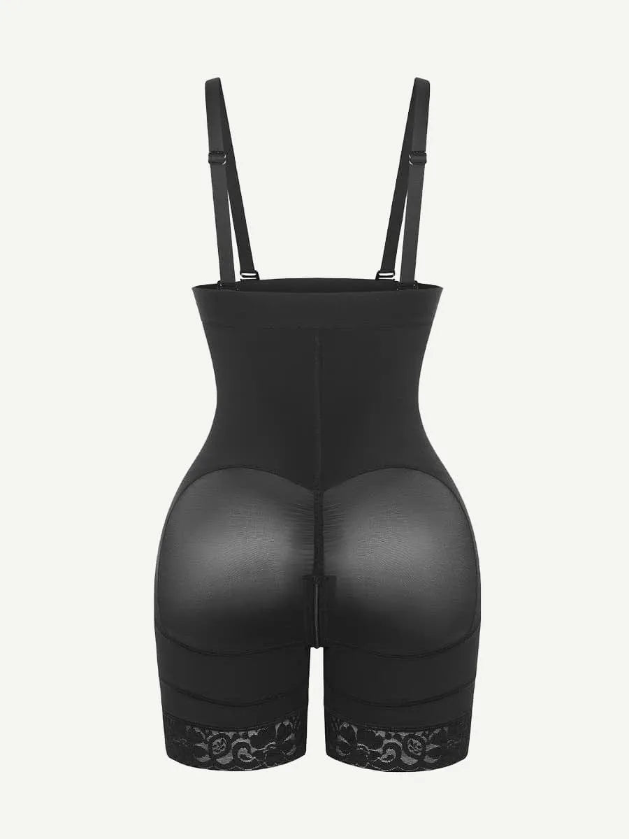 Sexy Lace Firm Compression Latex Buttock Lifting Shapewear