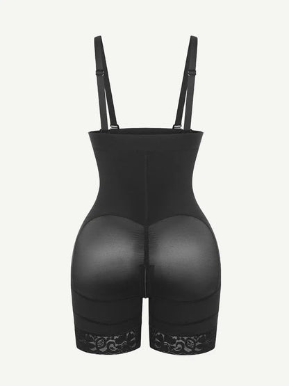 Sexy Lace Firm Compression Latex Buttock Lifting Shapewear