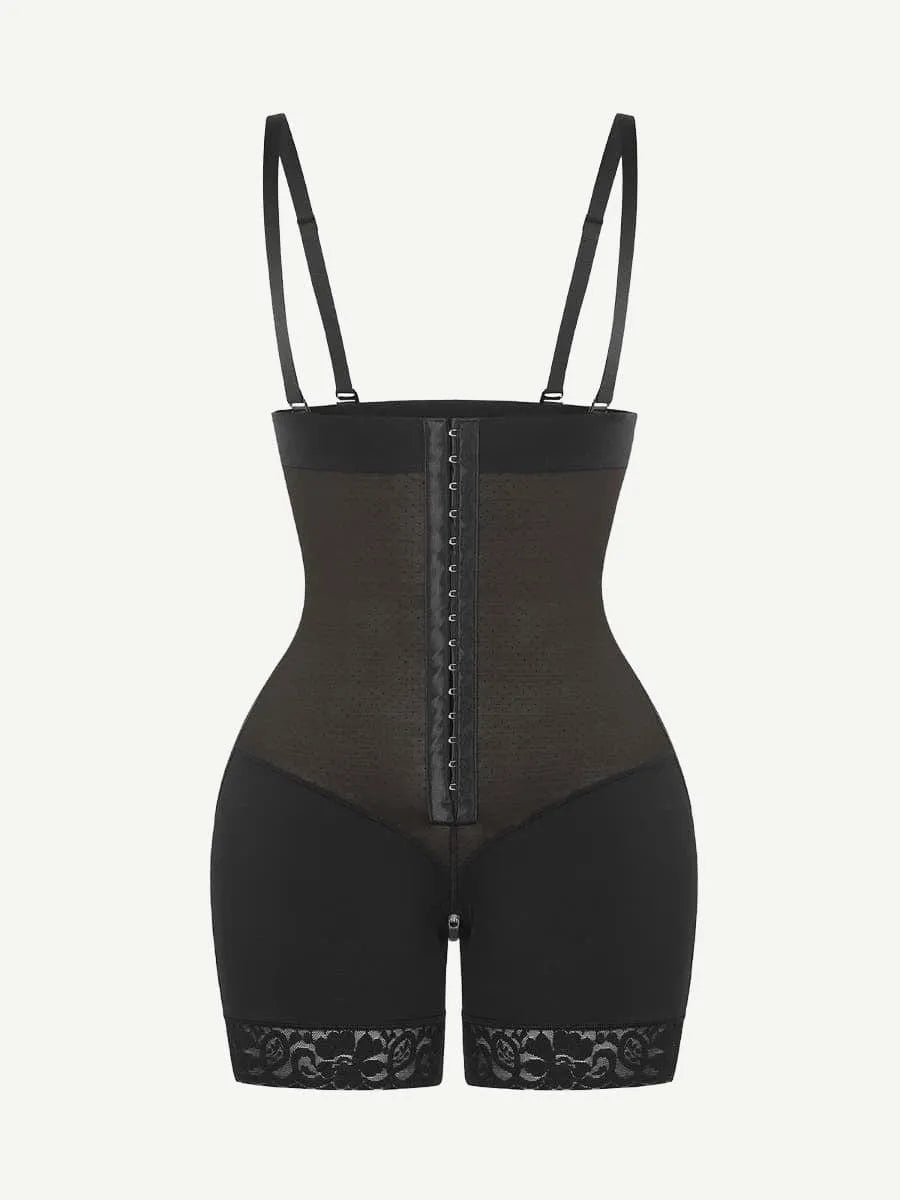 Sexy Lace Firm Compression Latex Buttock Lifting Shapewear