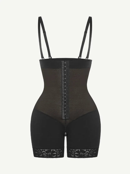Sexy Lace Firm Compression Latex Buttock Lifting Shapewear
