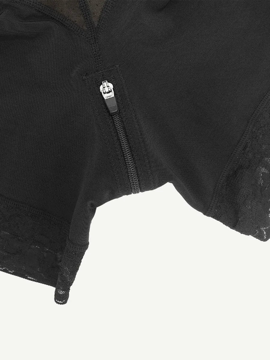 Sexy Lace Firm Compression Latex Buttock Lifting Shapewear
