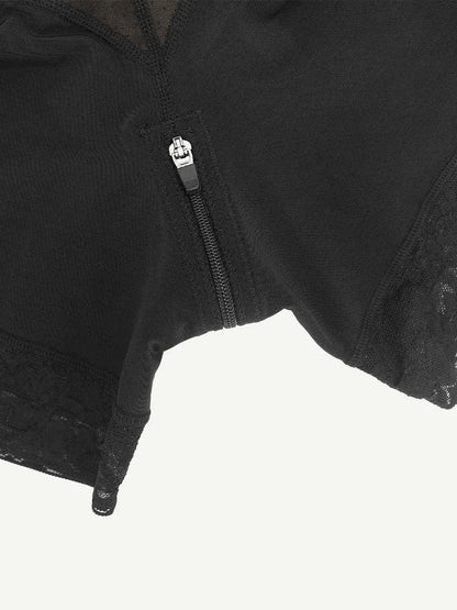Sexy Lace Firm Compression Latex Buttock Lifting Shapewear