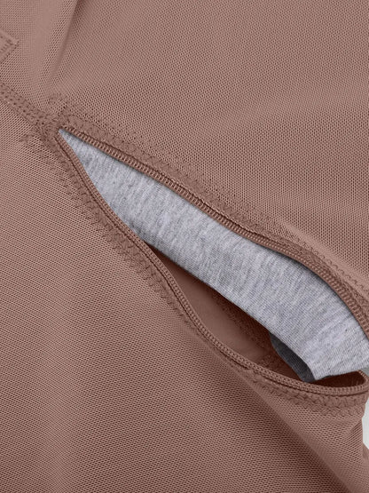 Faja postoperatoria en forma de U con soporte para busto, dos varillas de acero, control de cintura y abdomen