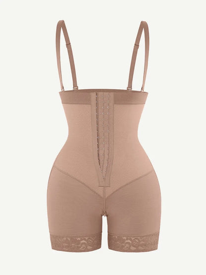 Sexy Lace Firm Compression Latex Buttock Lifting Shapewear