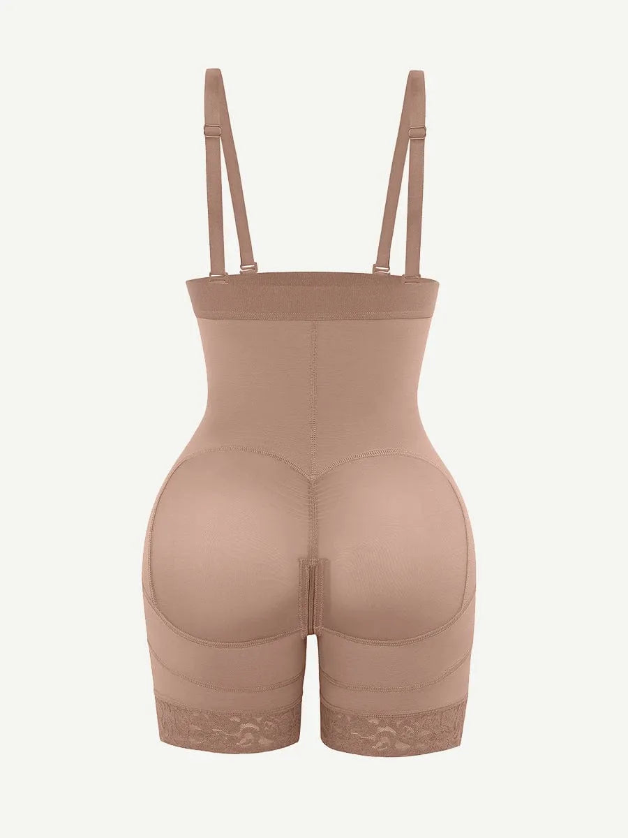 Sexy Lace Firm Compression Latex Buttock Lifting Shapewear
