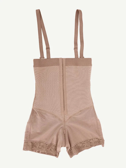 Sexy Lace Firm Compression Latex Buttock Lifting Shapewear