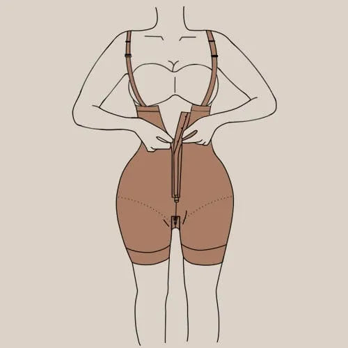 Correas desmontables para levantamiento de glúteos postoperatorio de gran tamaño