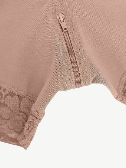 Sexy Lace Firm Compression Latex Buttock Lifting Shapewear