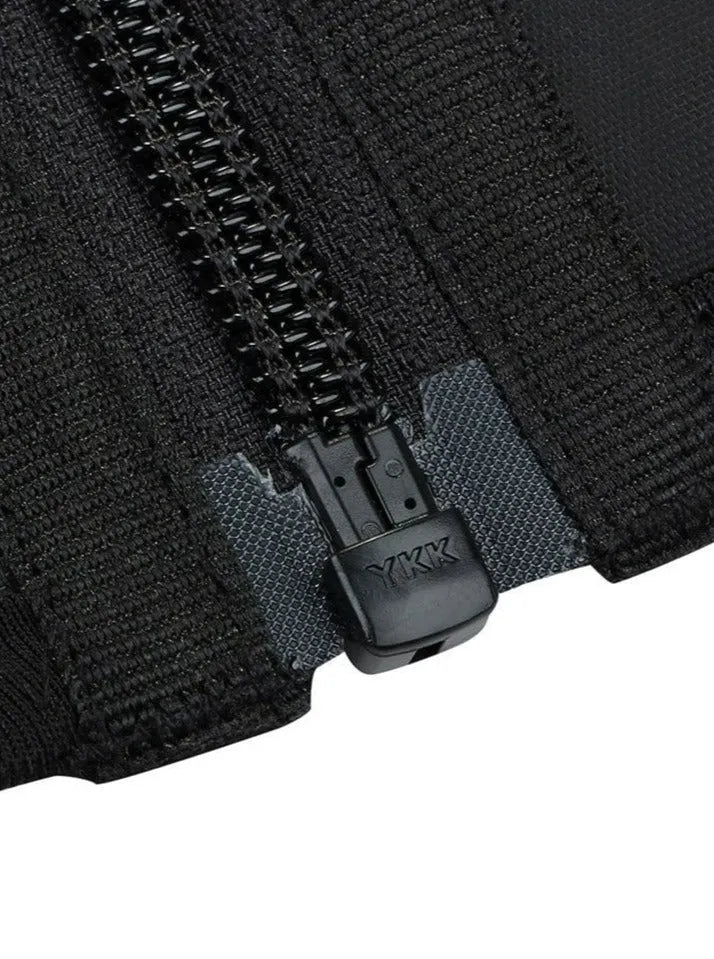Faja reductora de cintura de látex  de talla grandecon cremallera y cinturón ajustable