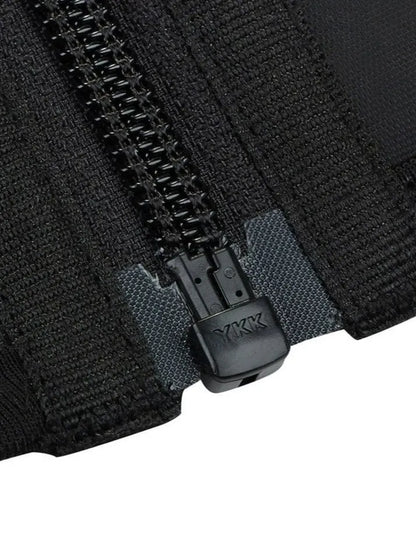 Faja reductora de cintura de látex  de talla grandecon cremallera y cinturón ajustable