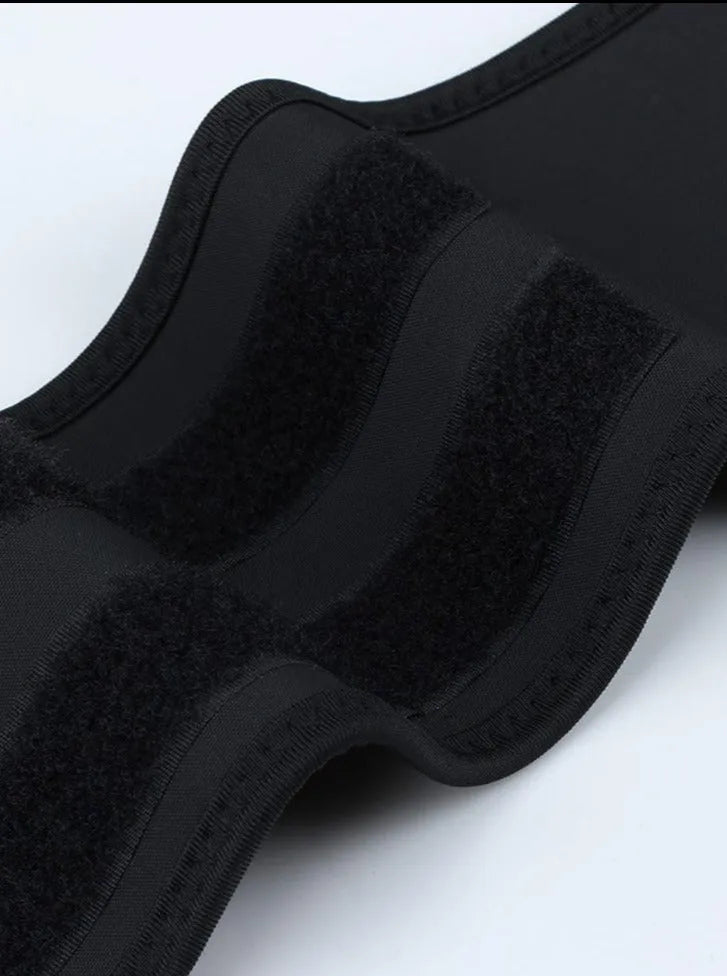 Faja reductora de cintura de látex  de talla grandecon cremallera y cinturón ajustable