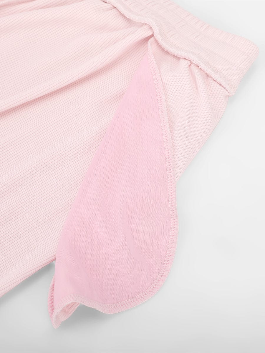 Pantalones de salón anchos de rayón acanalado