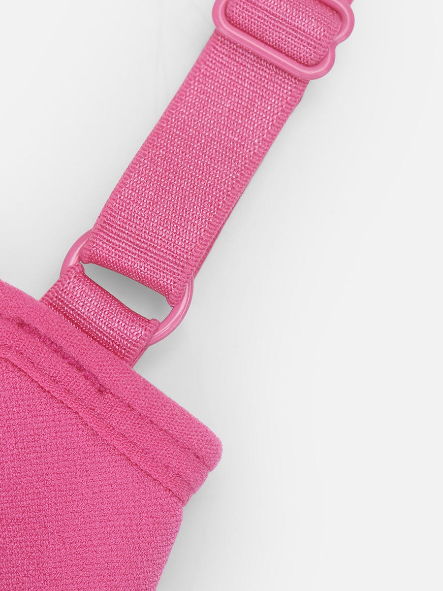 Body de control de cintura y busto con cuello de diamante sin costuras