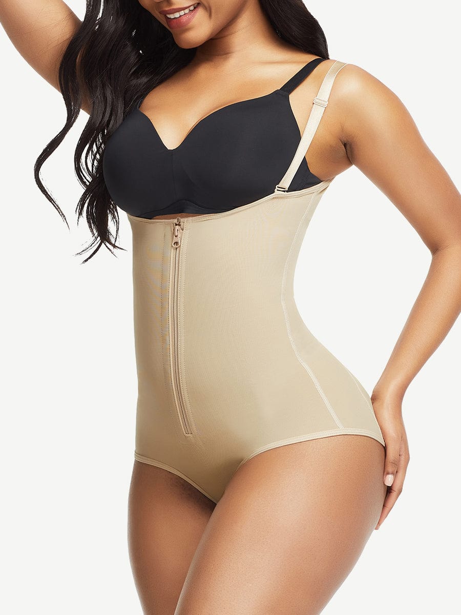 Ganchos de entrepierna negros , faja moldeadora postquirúrgica de cintura alta para realzar el cuerpo