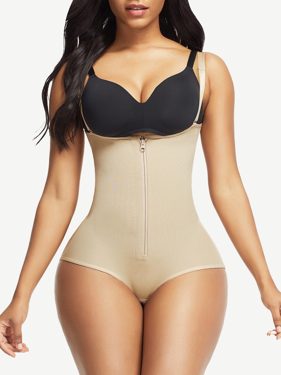 Ganchos de entrepierna negros , faja moldeadora postquirúrgica de cintura alta para realzar el cuerpo