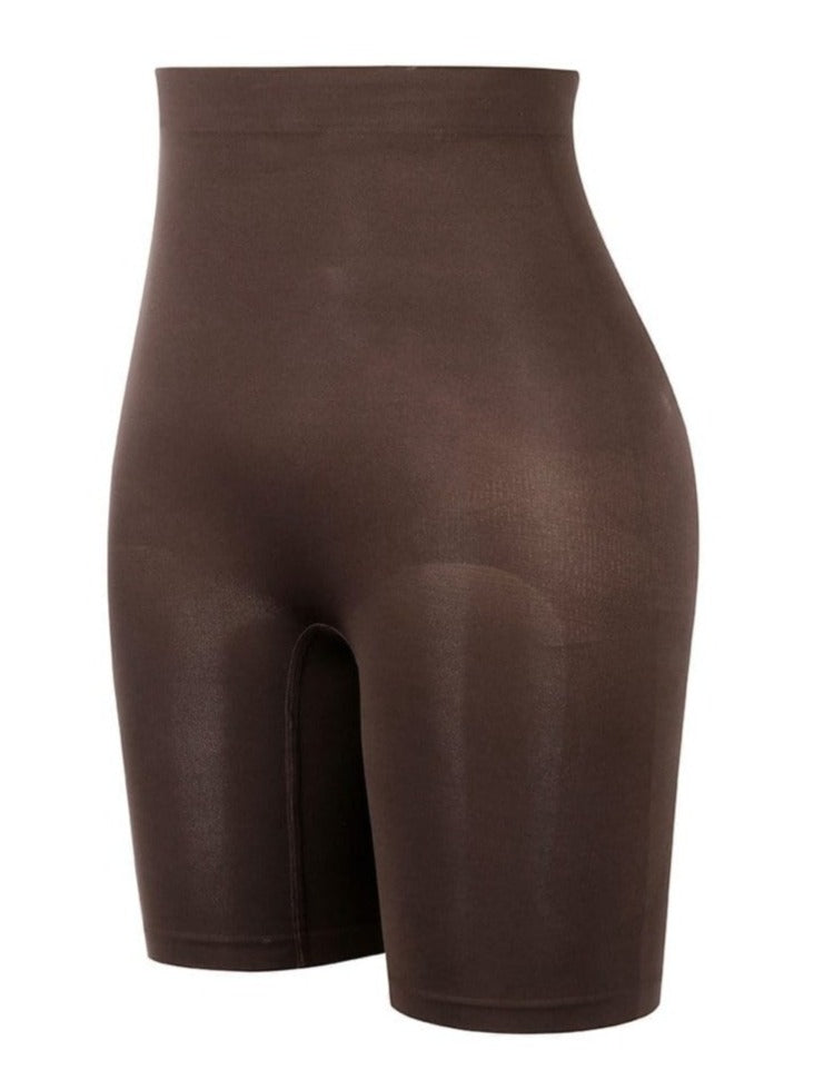 pantalones cortos moldeadores de cintura alta sin costuras para realzar los glúteos.