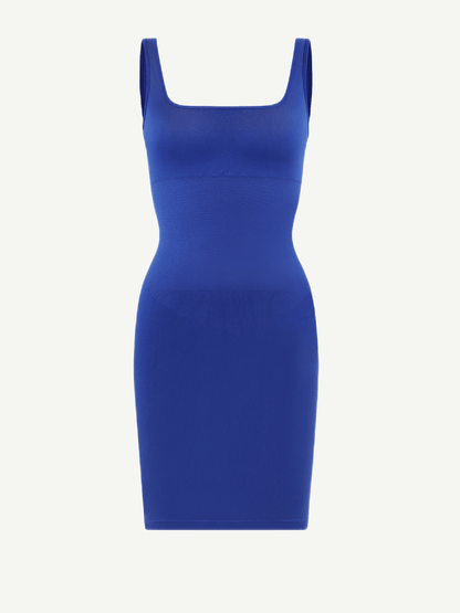Vestido moldeador de escote cuadrado ecológico sin costuras