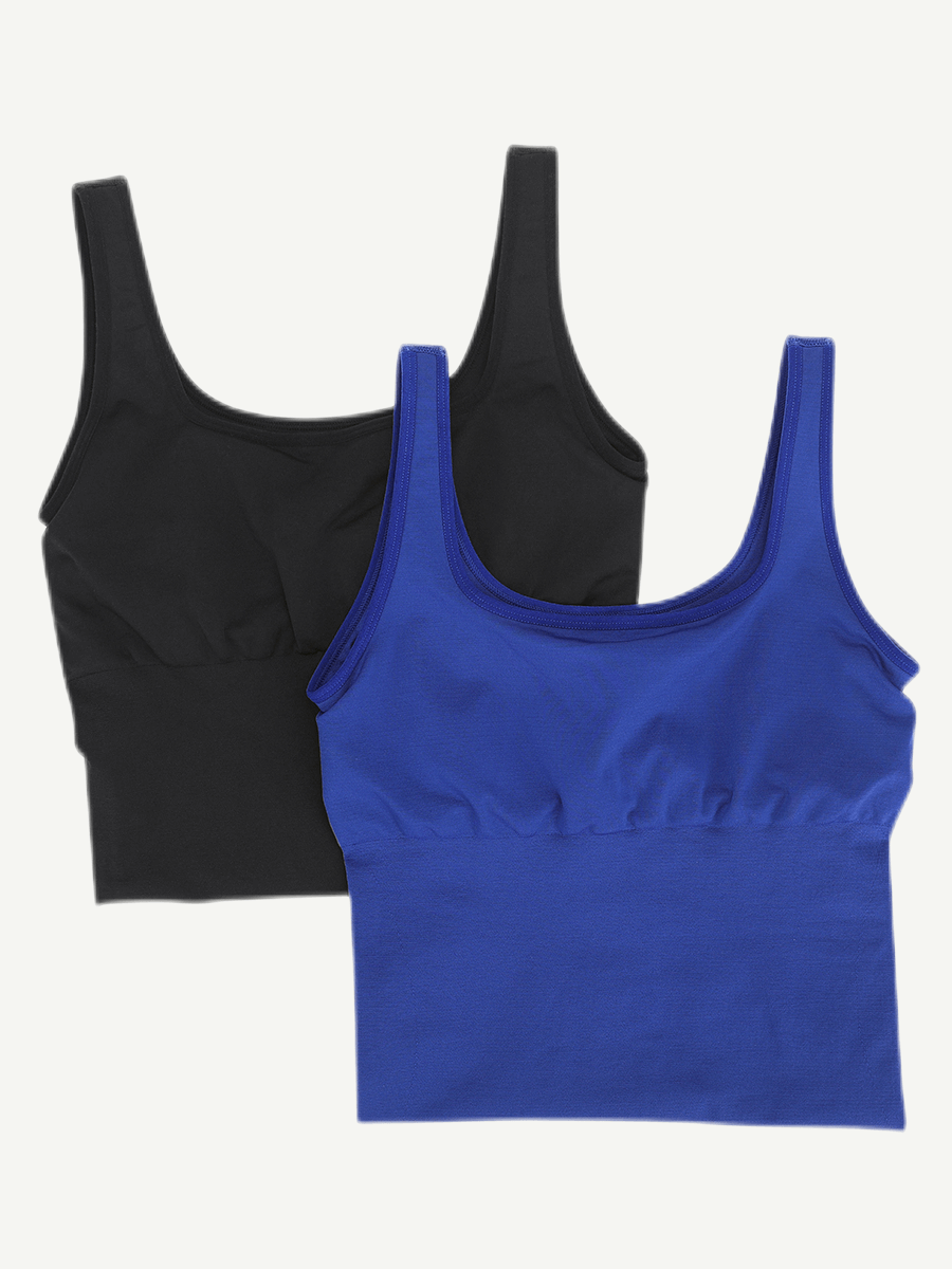 Vestido moldeador de escote cuadrado ecológico sin costuras