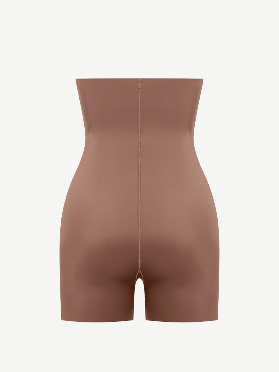 Bragas reductoras de muslos de spandex líquido de cintura alta y aire.