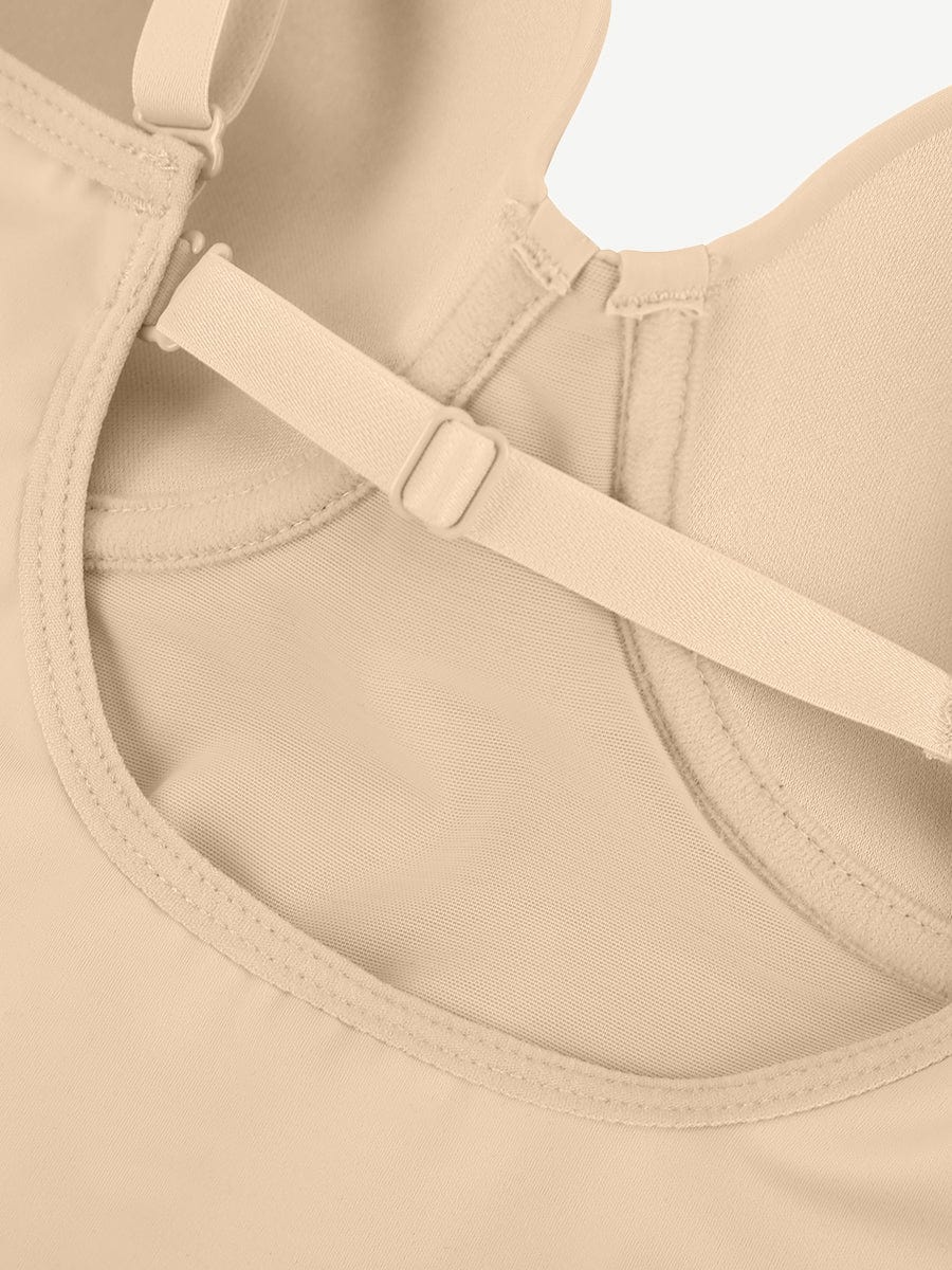 bustier con aros, forma de barriga transpirable