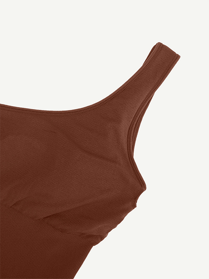 🌿Vestido moldeador de cintura con escote inclinado, sin costuras y ecológico, de un solo hombro