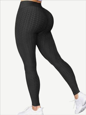Leggings de yoga de color liso para mujer, transpirables, suaves y de cintura alta, deportivos