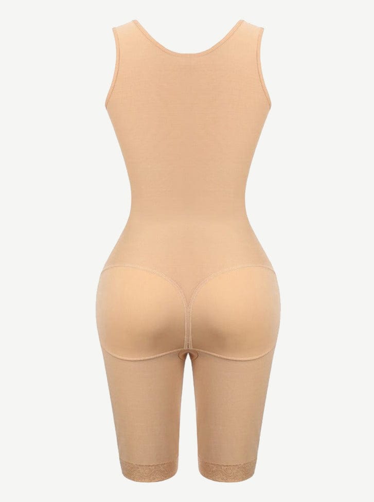 la mejor faja postoperatoria con encaje y entrepierna abierta para aplanar el abdomen.