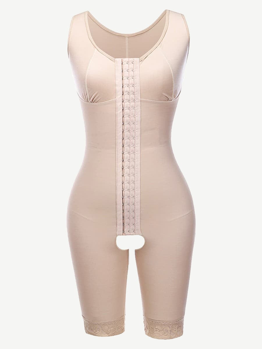 Fajas moldeadoras Ultimate Stretch Nude Hooks sin entrepierna y sin relleno, talla grande