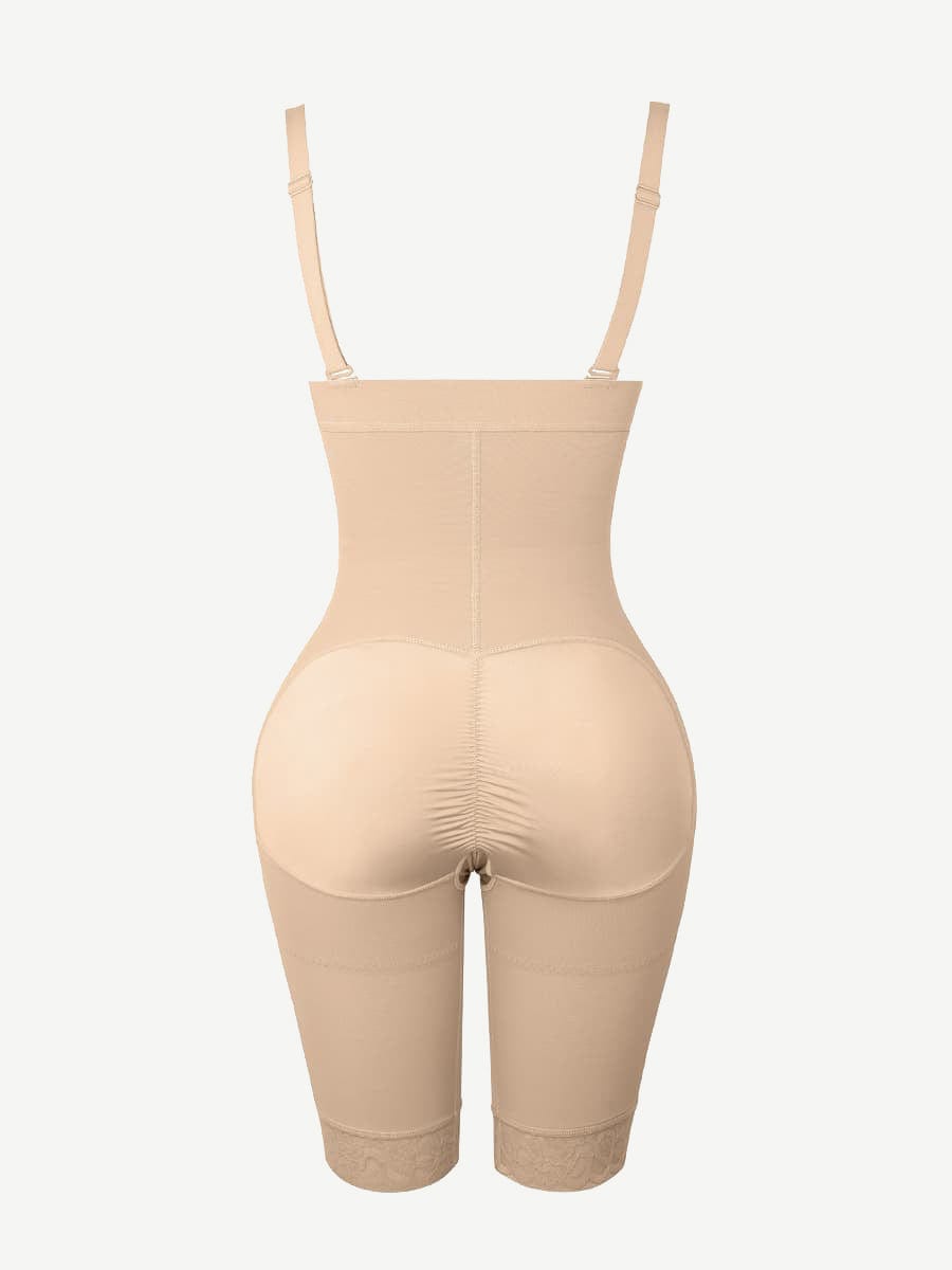 Pantalones cortos postoperatorios de cintura alta hasta la rodilla, elásticos y sexys.