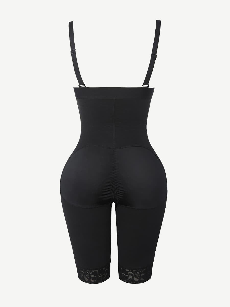 Pantalones cortos postoperatorios de cintura alta hasta la rodilla, elásticos y sexys.