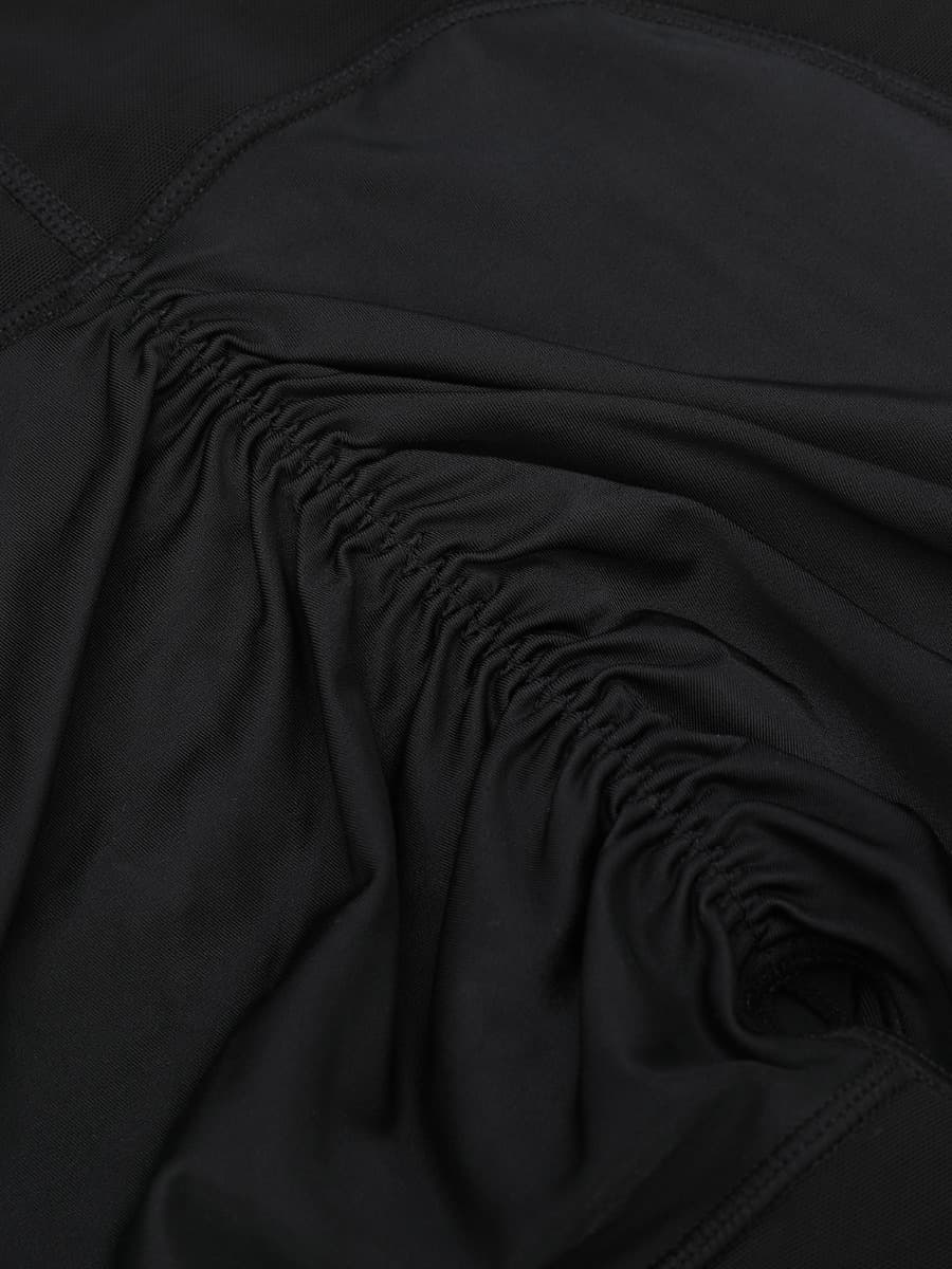 Pantalones cortos postoperatorios de cintura alta hasta la rodilla, elásticos y sexys.