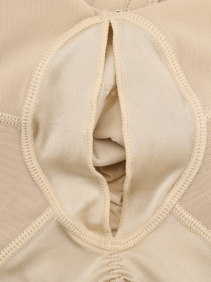 Pantalones cortos postoperatorios de cintura alta hasta la rodilla, elásticos y sexys.