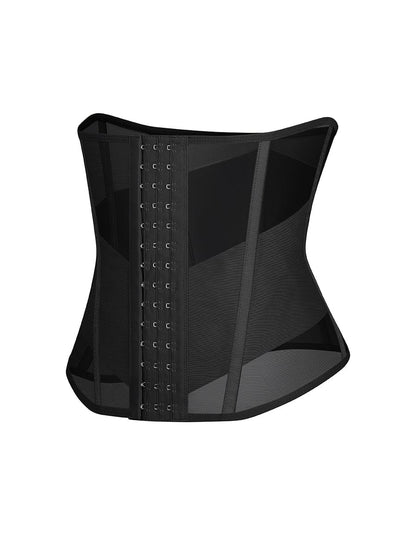 Faja moldeadora de cintura y abdomen de malla transpirable con 7 huesos de acero