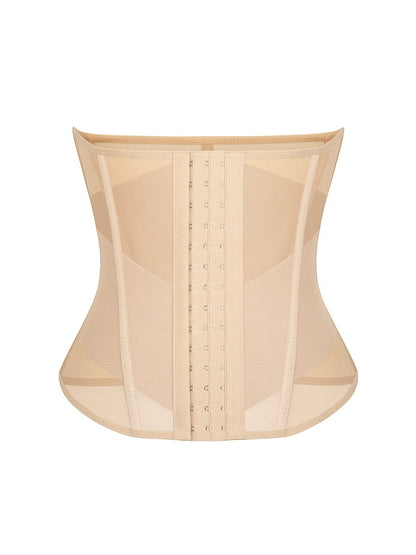 Faja moldeadora de cintura y abdomen de malla transpirable con 7 huesos de acero