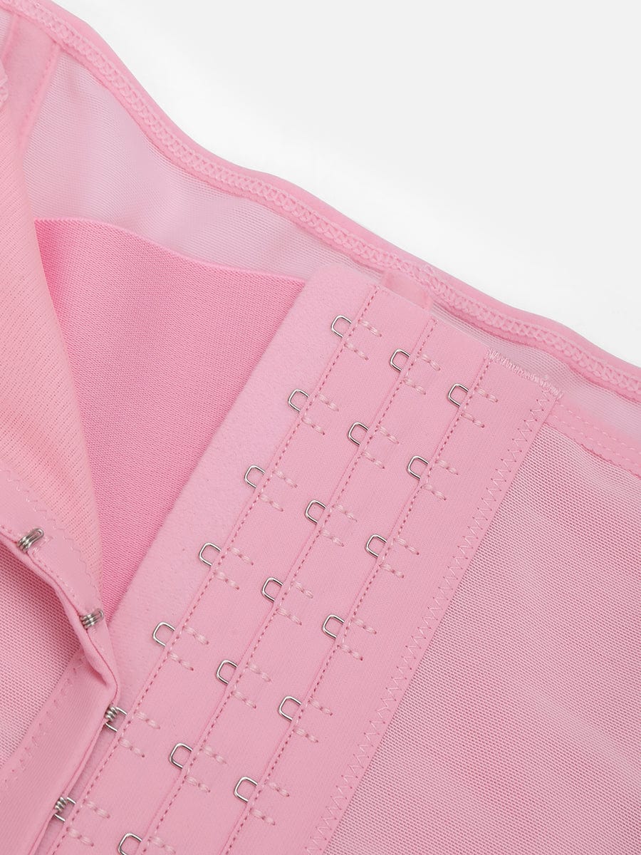 Faja moldeadora de cintura y abdomen de malla transpirable con 7 huesos de acero