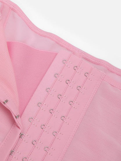 Faja moldeadora de cintura y abdomen de malla transpirable con 7 huesos de acero