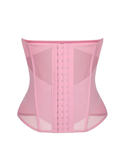 Faja moldeadora de cintura y abdomen de malla transpirable con 7 huesos de acero