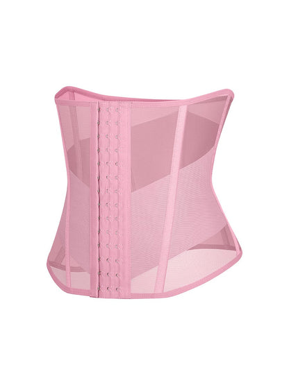 Faja moldeadora de cintura y abdomen de malla transpirable con 7 huesos de acero