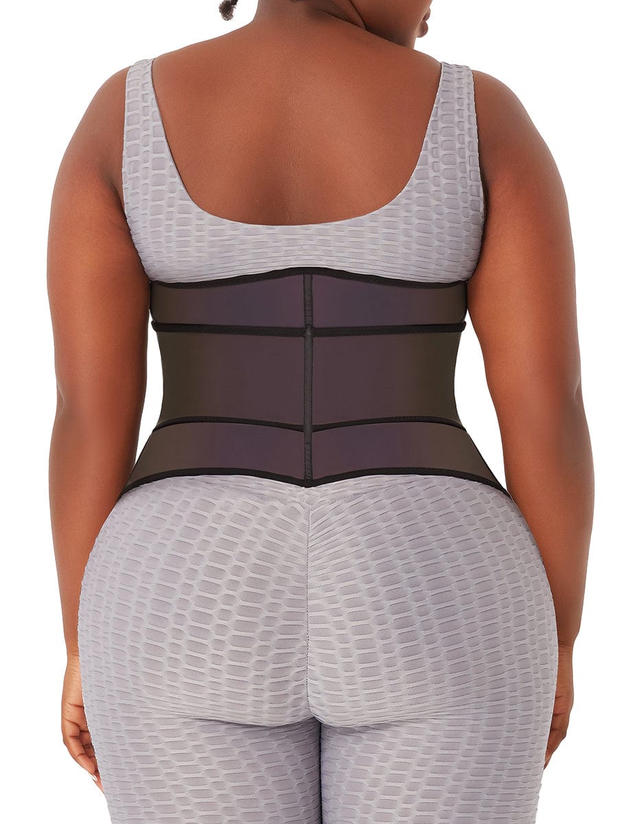 Faja moldeadora de cintura de látex reflectante arcoíris,   marca privada