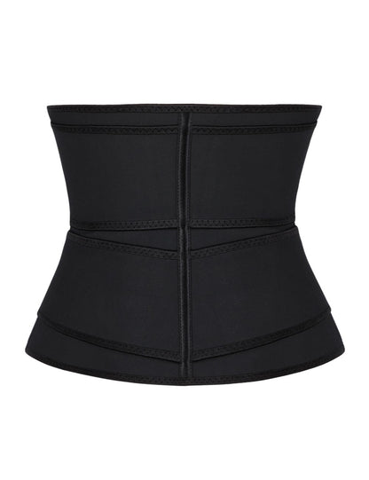 Faja moldeadora de cintura de látex de talla grande, con doble cinturón y 7 varillas de acero y clips integrados en el interior.