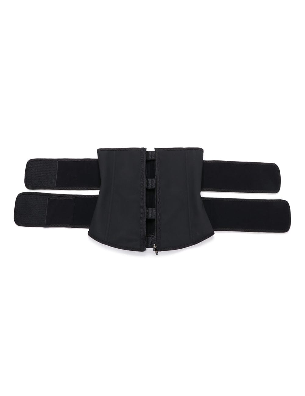 Faja moldeadora de cintura de látex de talla grande, con doble cinturón y 7 varillas de acero y clips integrados en el interior.
