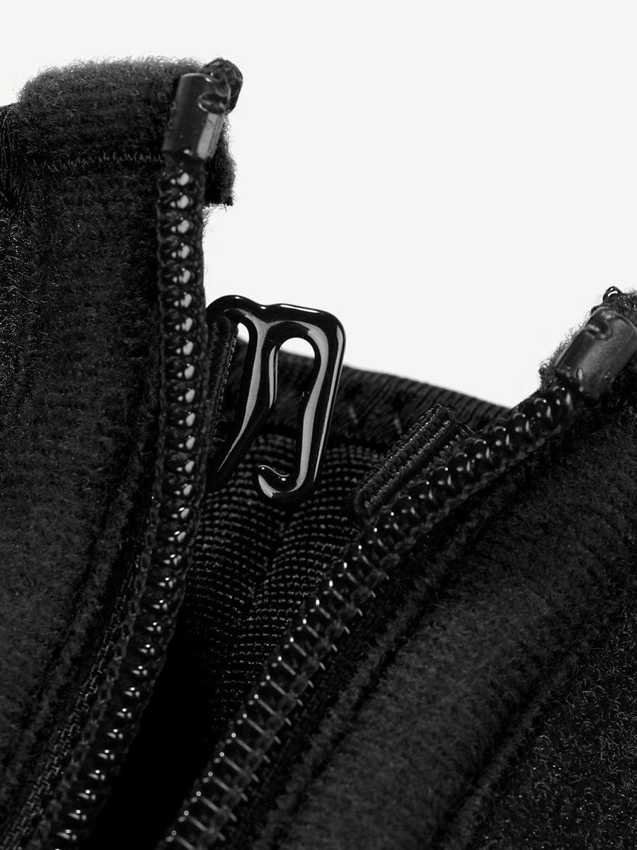Faja moldeadora de cintura de neopreno con tres cinturones y cremallera para aplanar el abdomen