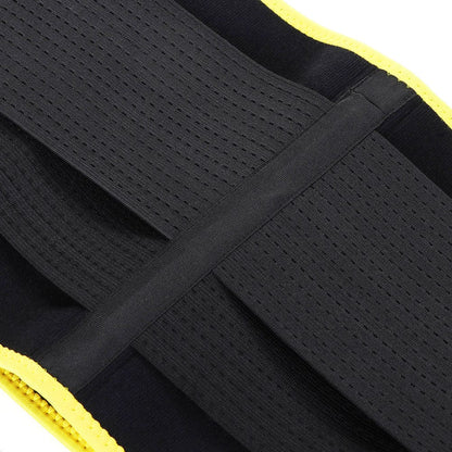 Faja reductora de cintura con hueso desmontable, color amarillo, talla grande, diseño meticuloso