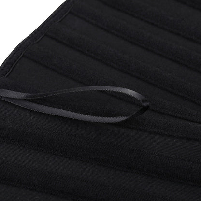 Corsé de entrenamiento de cintura de látex negro,  con 25 varillas de acero.