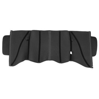 Faja moldeadora de cintura de neopreno negro con 10 varillas de acero, color negro