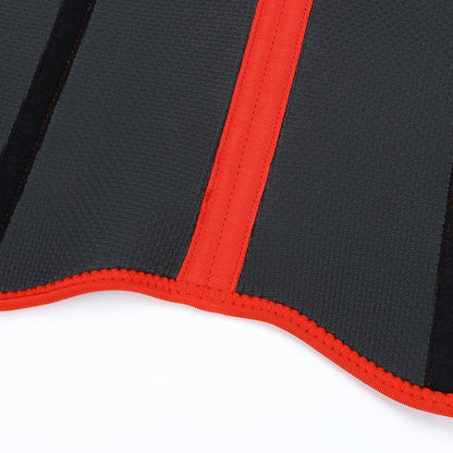 Faja moldeadora de cintura de neopreno negro con 10 varillas de acero, color negro