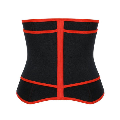Faja moldeadora de cintura de neopreno negro con 10 varillas de acero, color negro