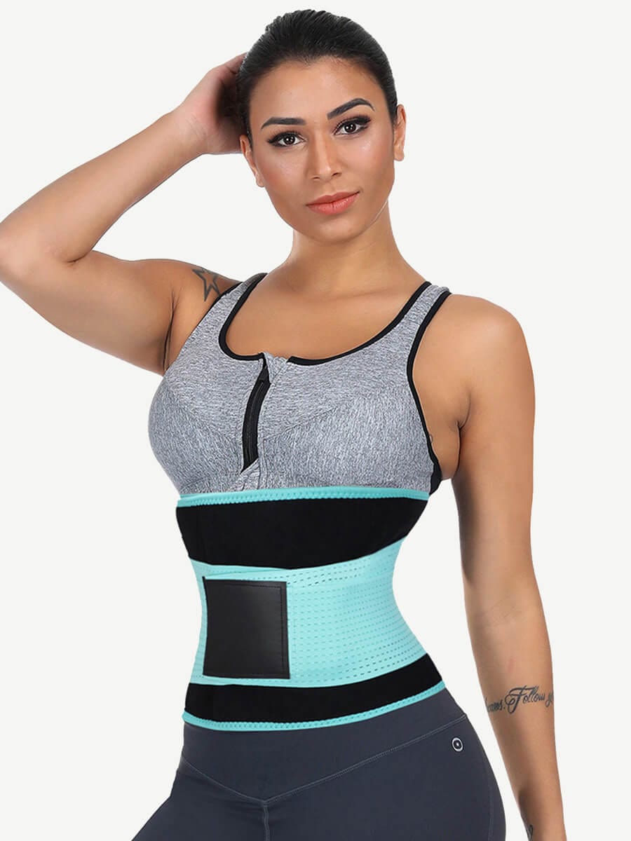Faja reductora de cintura con hueso desmontable, color amarillo, talla grande, diseño meticuloso