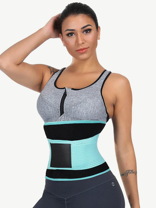 Faja reductora de cintura con hueso desmontable, color amarillo, talla grande, diseño meticuloso