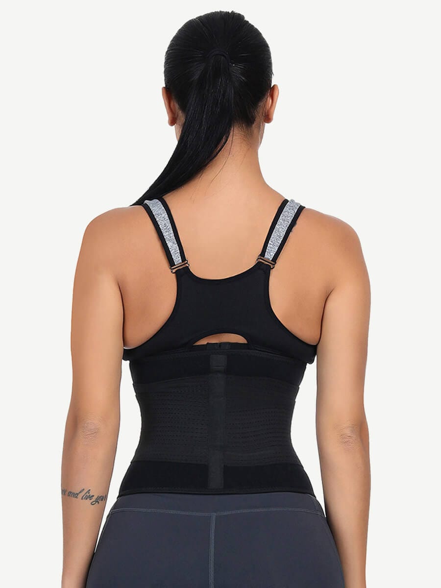Faja reductora de cintura con hueso desmontable, color amarillo, talla grande, diseño meticuloso